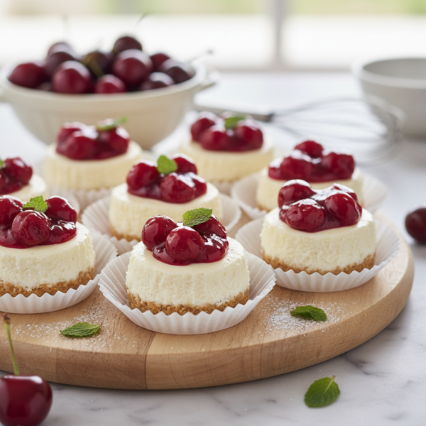 Mini Cherry Cheesecake Bites recipe