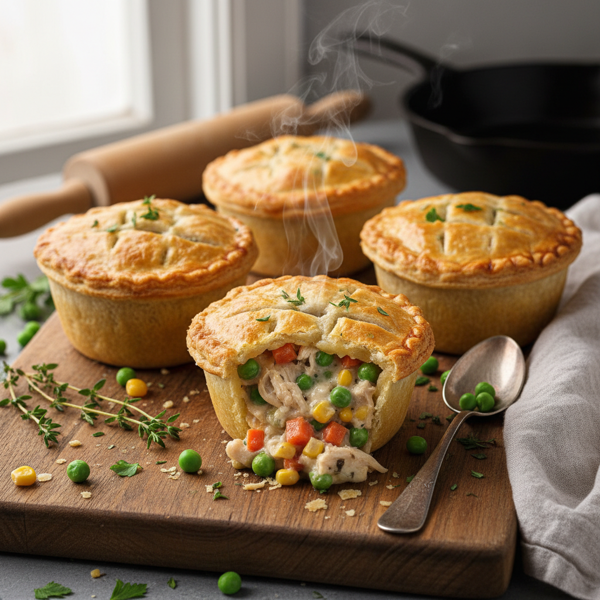 Mini Chicken Pot Pies recipe