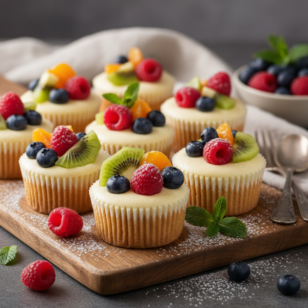 Mini Cream Cheese Cheesecakes with Fruit Topping recipe