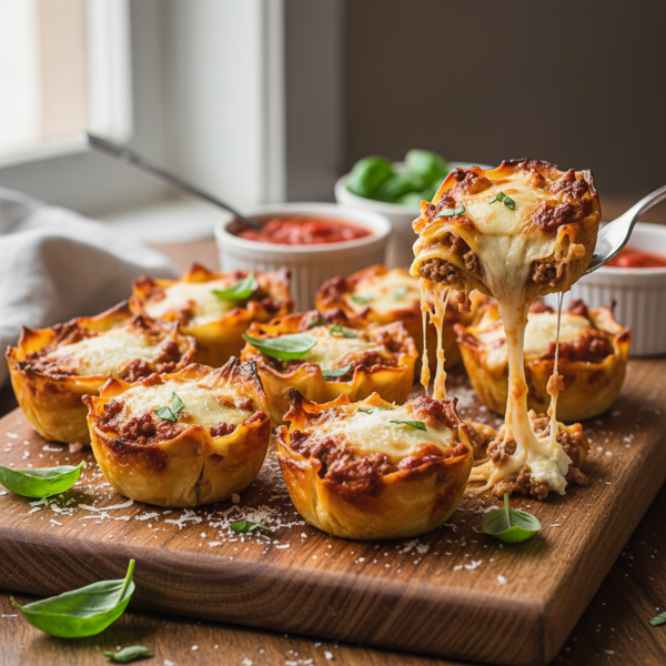 Mini Italian Lasagna Bites recipe