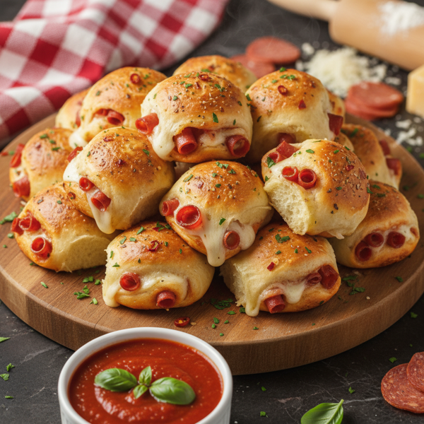 Mini Pepperoni Pizza Rolls recipe