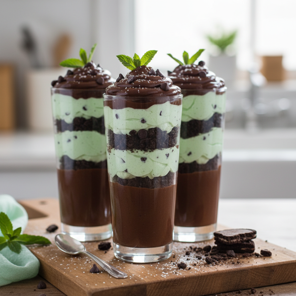 Mint Chocolate Delight Parfaits recipe