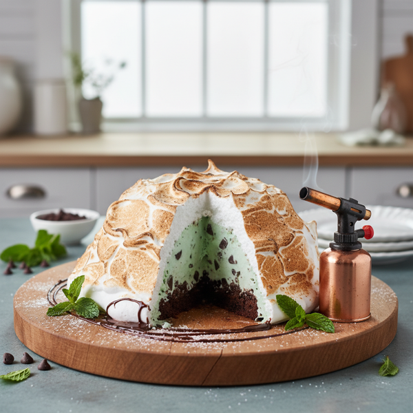 Mint Chocolate Dream Baked Alaska recipe