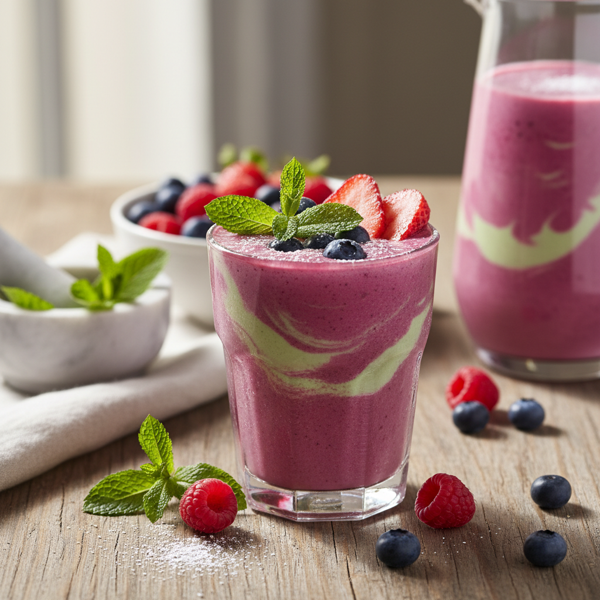 Minty Berry Bliss Smoothie recipe