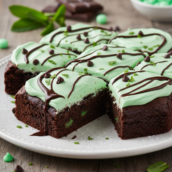 Minty Delight Brownies recipe