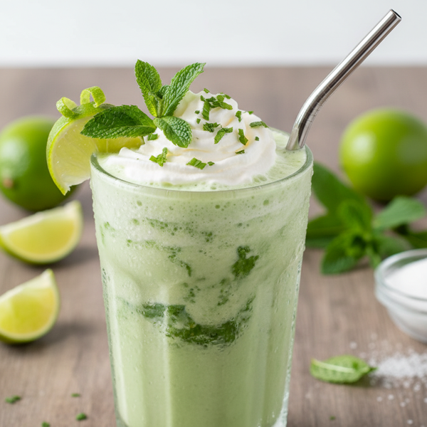 Minty Green Delight Shake recipe
