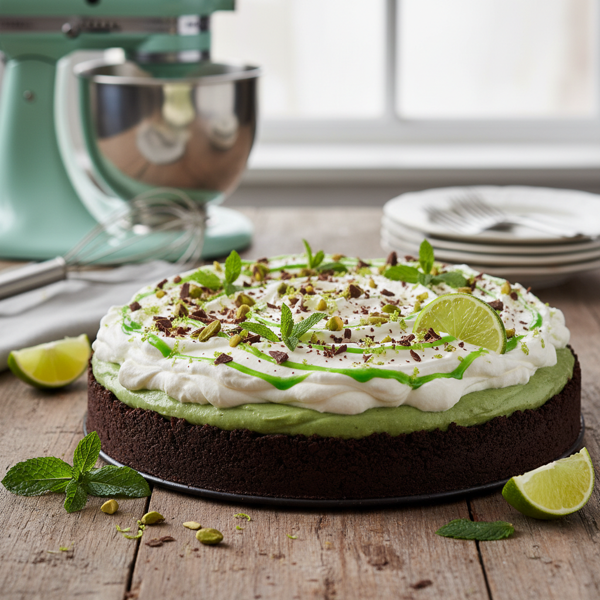Minty Lime Grasshopper Pie recipe