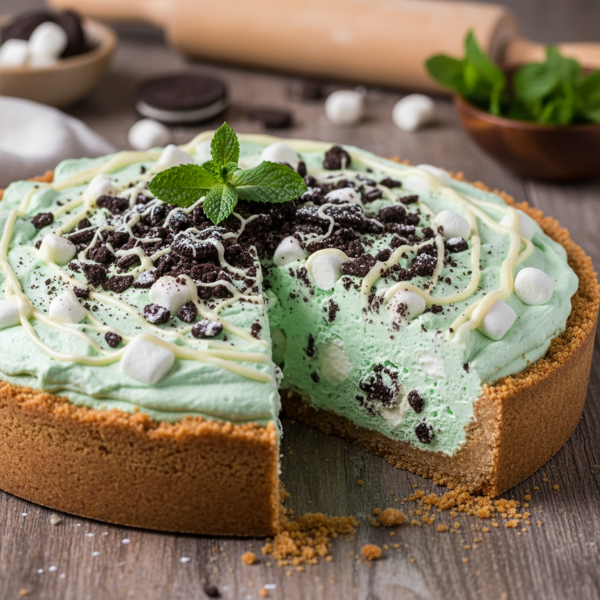 Minty Marshmallow Dream Pie recipe