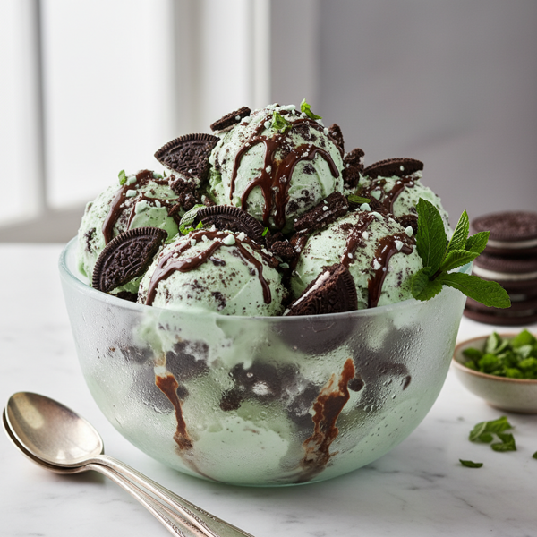 Minty Oreo Delight Ice Cream recipe