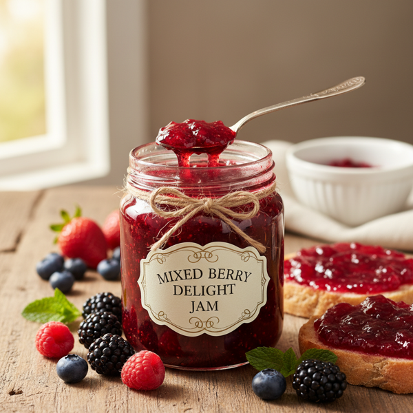 Mixed Berry Delight Jam recipe