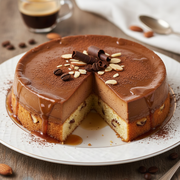 Mocha Almond Flan Cake Delight recipe