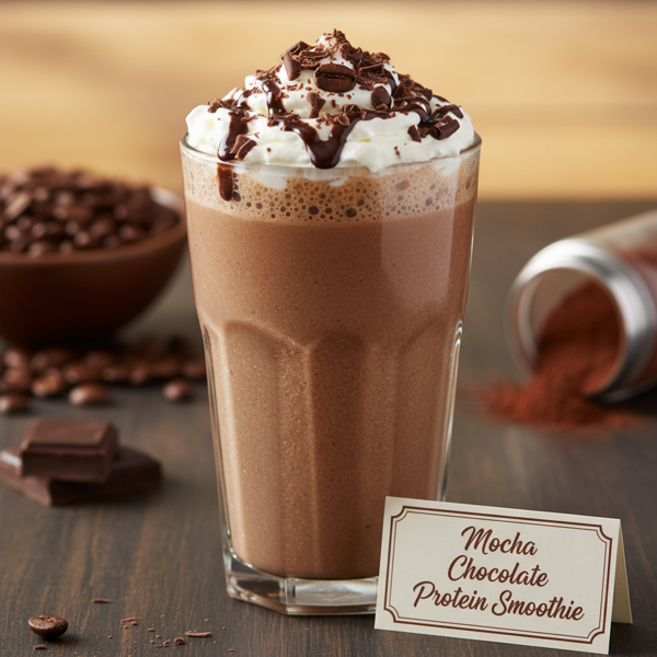 Mocha Chocolate Protein Smoothie recipe