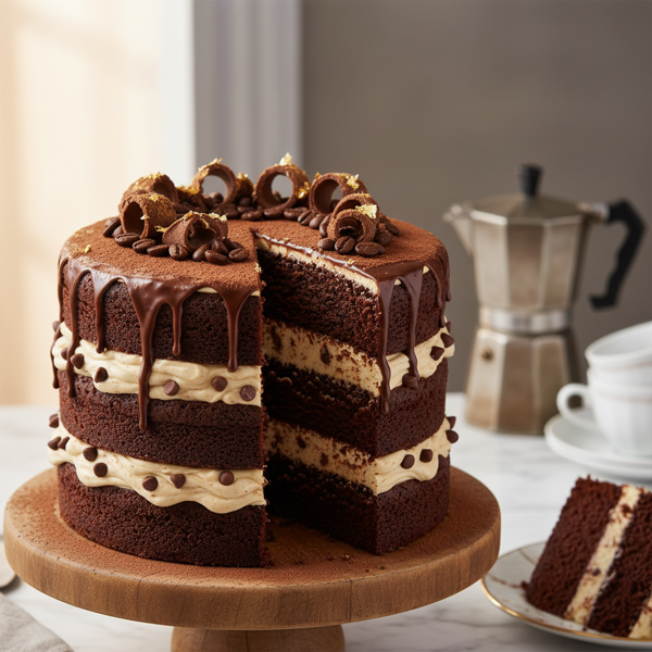 Mocha Velvet Layer Cake recipe