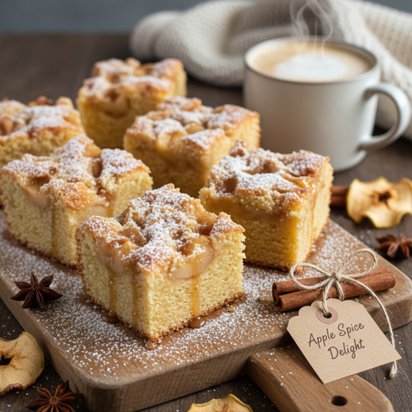 Moist Apple Spice Cake Squares recipe