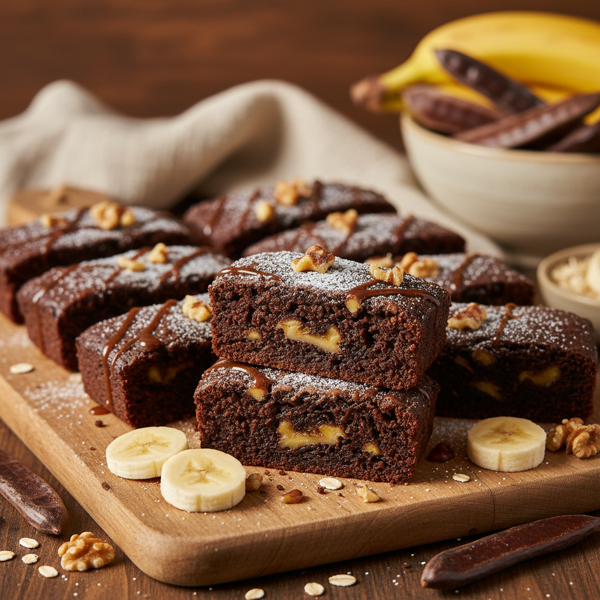 Moist Carob and Banana Bliss Bars recipe
