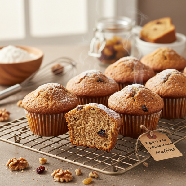 Moist Egg-Free Whole Wheat Muffins recipe