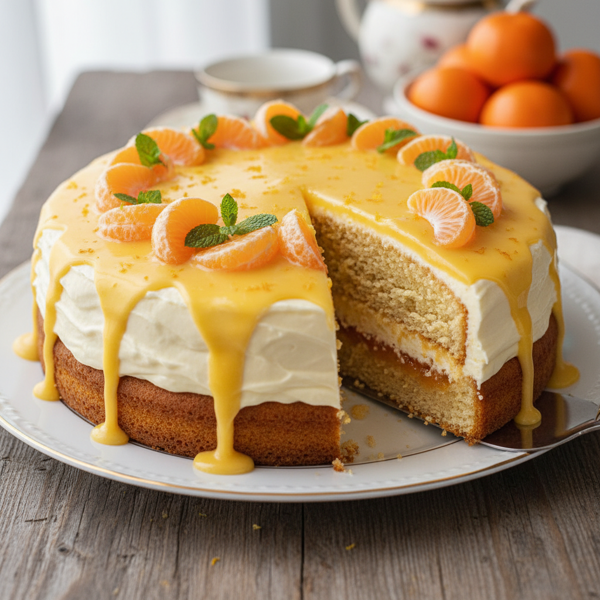 Moist Mandarin Orange Delight Cake recipe
