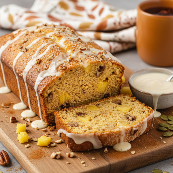 Moist Pineapple Pumpkin Delight Bread recipe