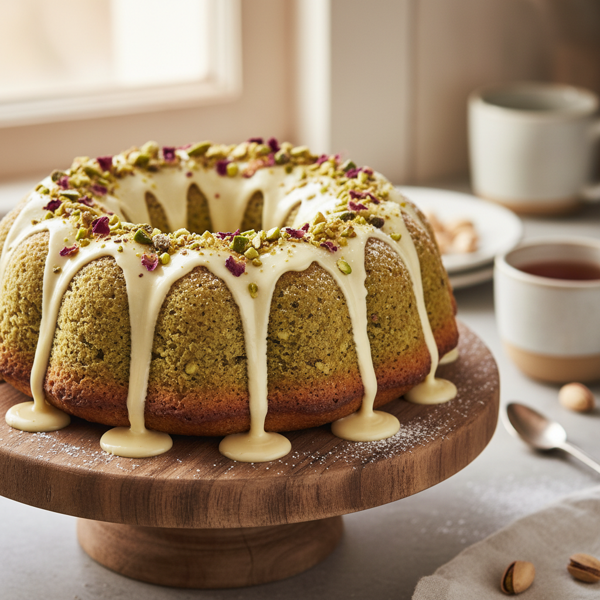 Moist Pistachio Bundt Cake recipe
