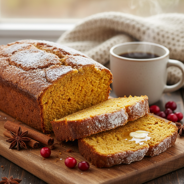 Moist Pumpkin Spice Bread recipe