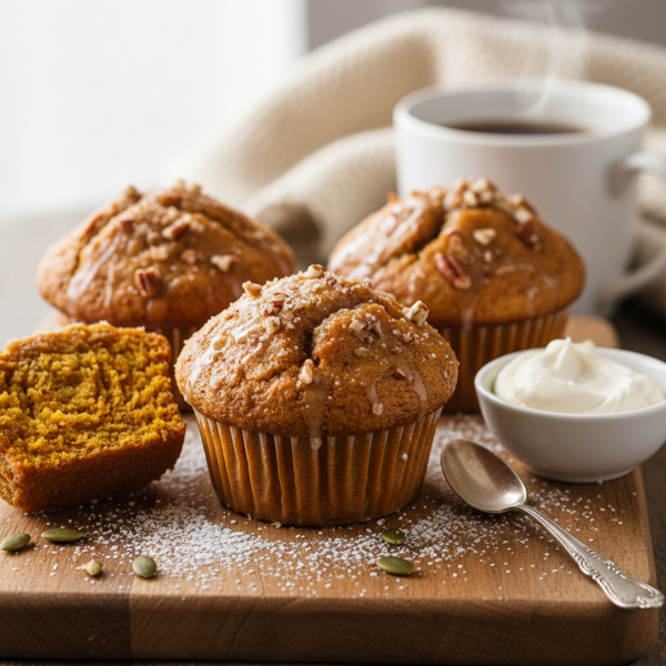 Moist Pumpkin Spice Muffins recipe