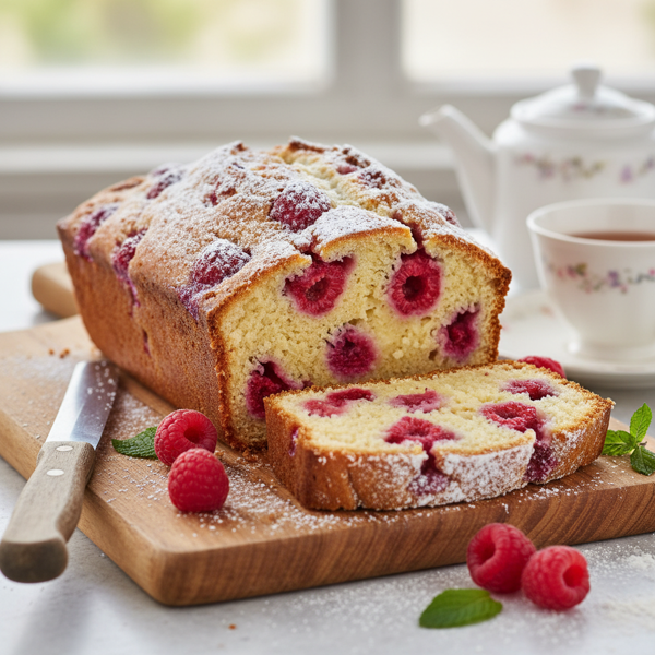Moist Raspberry Bliss Tea Bread recipe