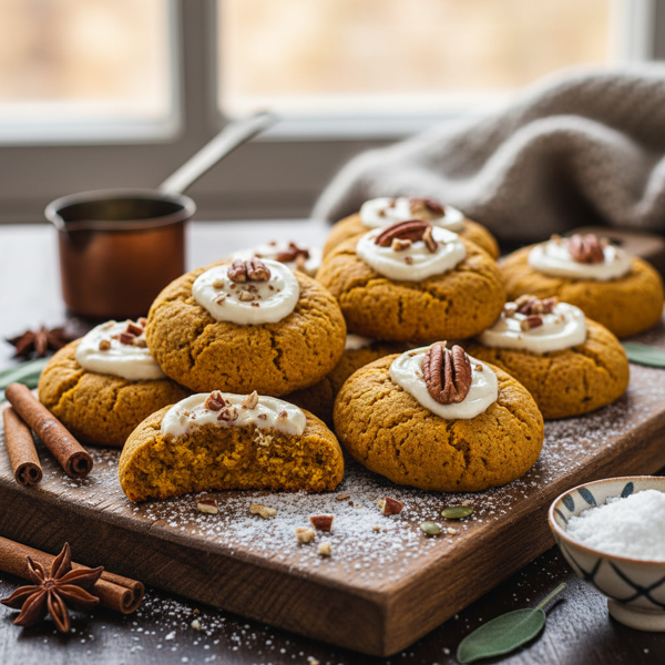 Moist Sugar-Free Pumpkin Spice Cookies recipe
