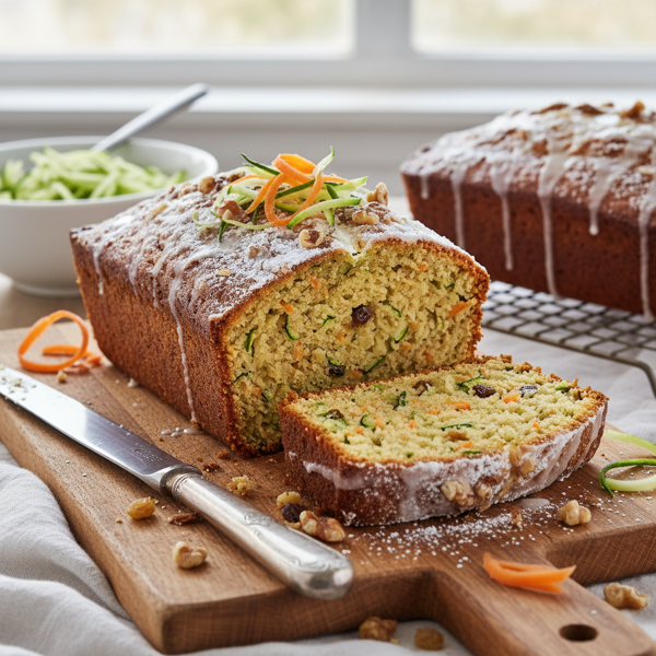 Moist Zucchini-Carrot Loaf recipe