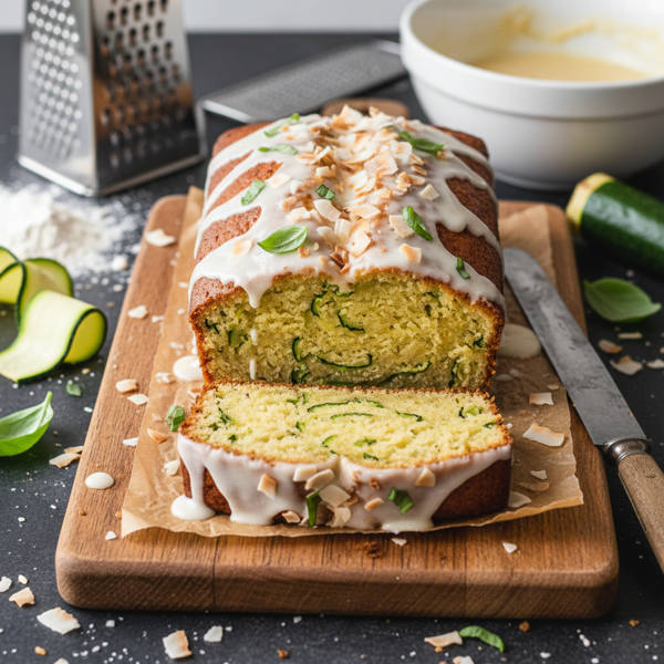 Moist Zucchini Coconut Loaf recipe