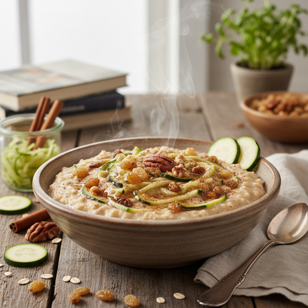 Moist Zucchini Oatmeal Delight recipe