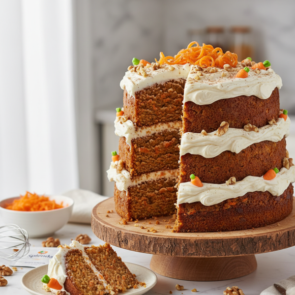 Moist & Flavorful Carrot Cake with Splenda recipe