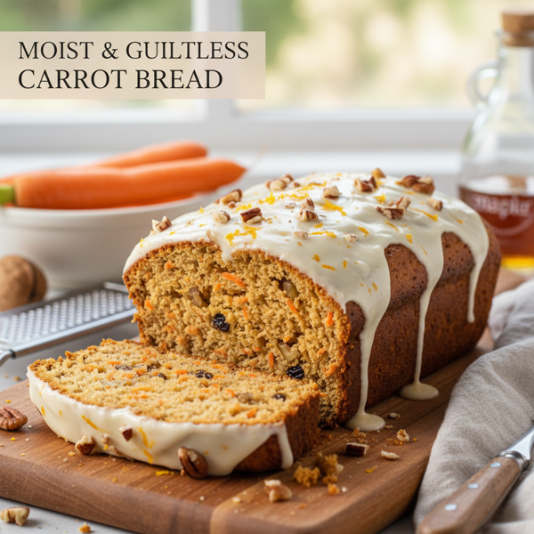 Moist & Guiltless Carrot Bread recipe