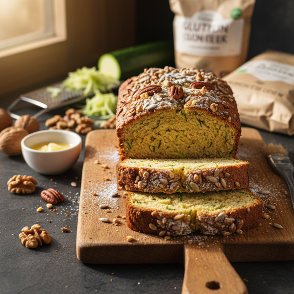 Moist & Nutty Gluten-Free Zucchini Bread recipe
