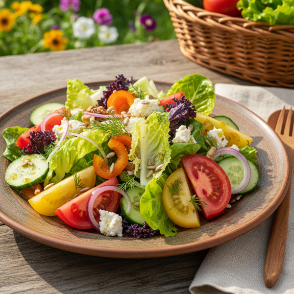 Moldovan Garden Fresh Salad recipe