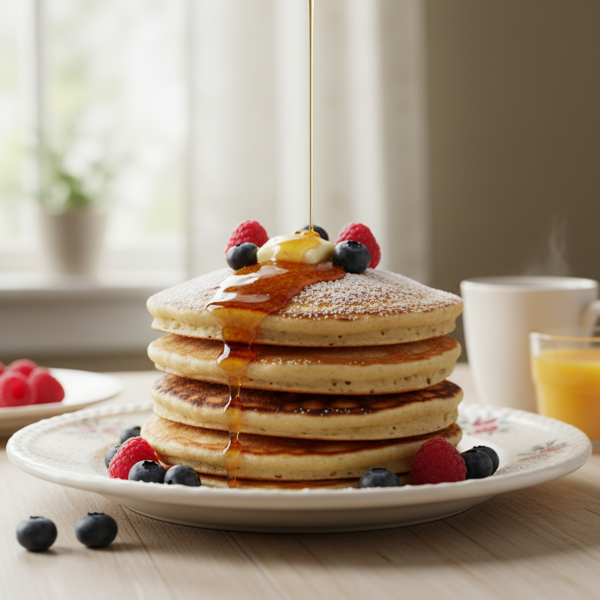 Mom's Delightful Fluffy Pancakes recipe