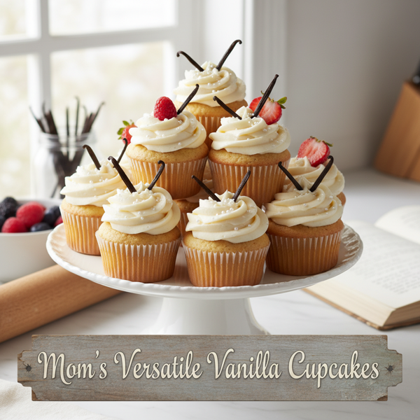 Mom's Versatile Vanilla Cupcakes recipe