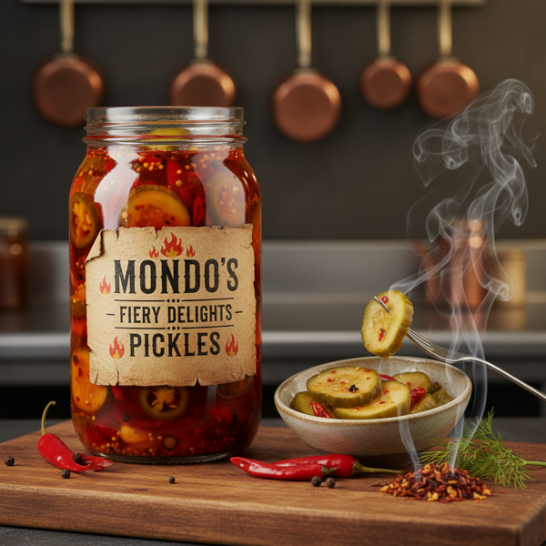 Mondo's Fiery Delights: Hot & Spicy Pickles recipe