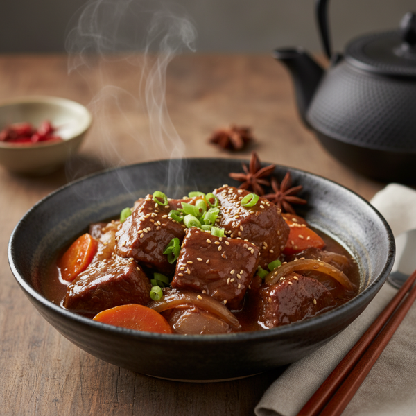 Morimoto's Sweet and Savory Beef Stew recipe