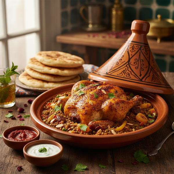 Moroccan-Spiced Chicken & Lentil Delight recipe