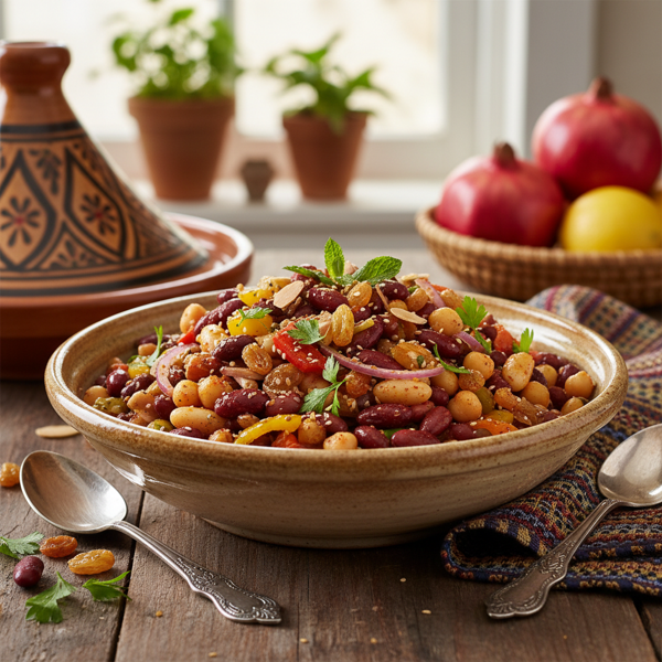 Moroccan-Spiced Mixed Bean Salad recipe