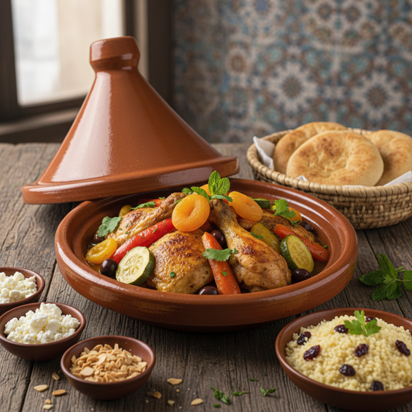 Moroccan Chicken Tagine with Vegetables recipe