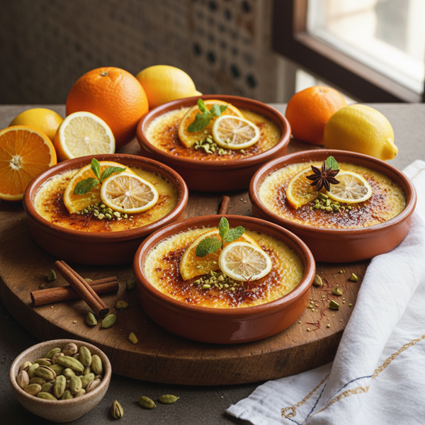 Moroccan Citrus Crème Brûlée recipe