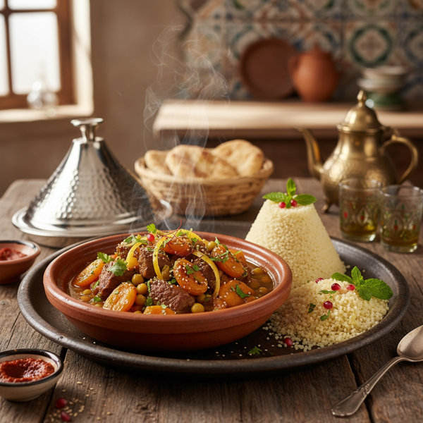 Moroccan Harmony Stew with Couscous recipe