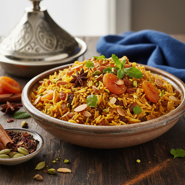 Moroccan Spiced Rice Pilaf recipe