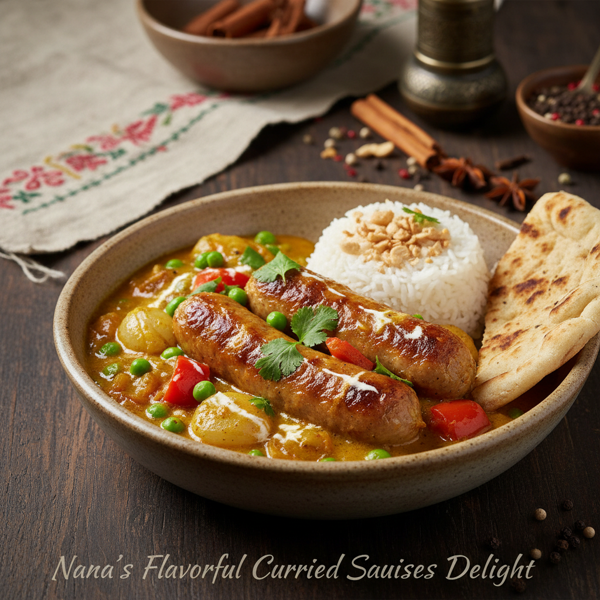 Nana's Flavorful Curried Sausages Delight recipe