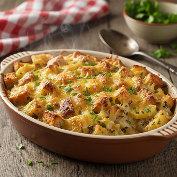 Nana's Hearty Pennsylvania Dutch Potato & Bread Casserole recipe