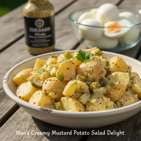 Nan's Creamy Mustard Potato Salad Delight recipe
