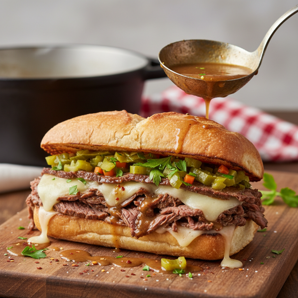 Nate's Ultimate Italian Beef Sandwich recipe