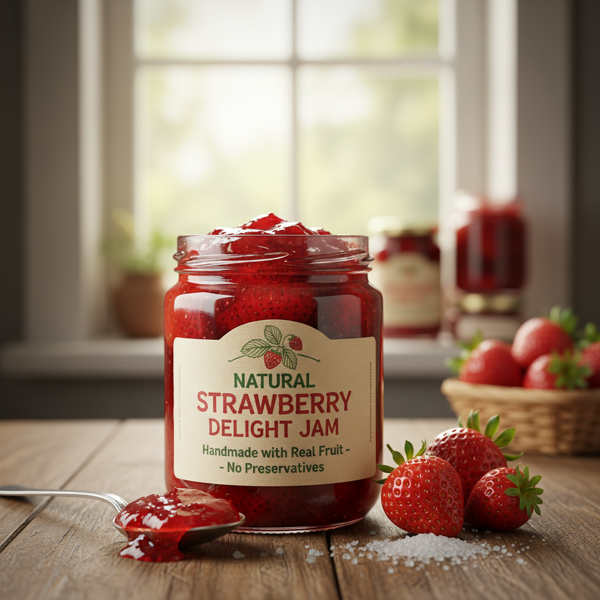 Natural Strawberry Delight Jam recipe