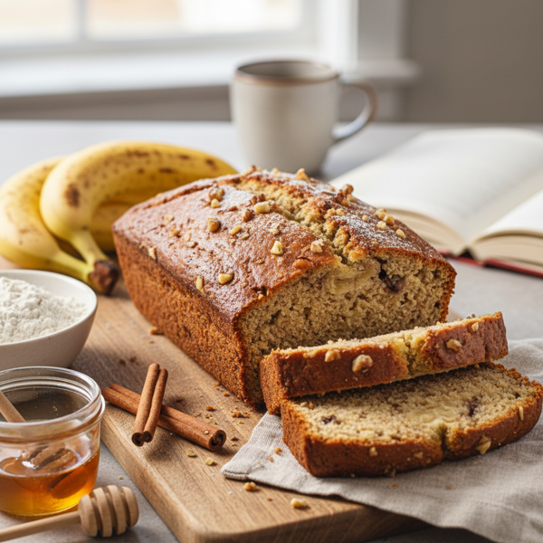 Naturally Sweet Whole Wheat Banana Bread recipe